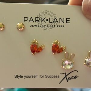Park Lane Heart and Bunny Earrings Set